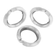 Anneaux doubles 5x0.7 mm en Argent 925 x10