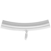Tube avec attache 15x6 mm pour cordon 2 mm - Argent 925 x1|raw }}