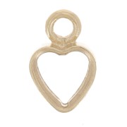 Mini breloque coeur évidé 5.5x3.5 mm - Gold filled (or laminé) x1|raw }}