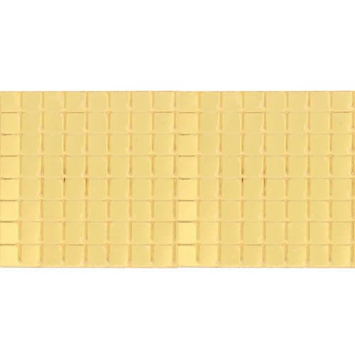 Set de 1600 mosaïques miroir adhésif carré 5x5 mm en acrylique - Doré x1