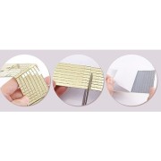 Set de 1600 mosaïques miroir adhésif carré 5x5 mm en acrylique - Doré x1