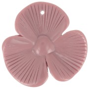 Pendentif fleur 3 pétales 42x43 mm en résine opaque - Mocha Mousse x1|raw }}