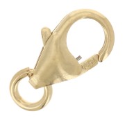 Fermoir mousqueton 8 mm Gold filled (or laminé)  x1