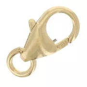 Fermoir mousqueton 8 mm Gold filled (or laminé)  x1