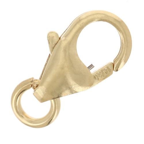 Fermoir mousqueton 8 mm Gold filled (or laminé)  x1