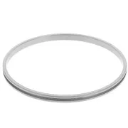 Bracelet jonc 4x65 mm pour tissage Delica 11/0 - 1 rang 1.5 mm - Acier inox 304 