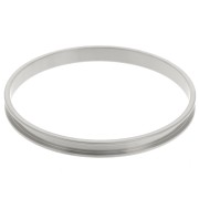Bracelet jonc 6x65 mm pour tissage Delica 11/0 - 2 rangs 3.8 mm - Acier inox 304|raw }}
