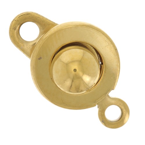 Fermoir pression 9 mm - Acier inoxydable 304 Doré x1