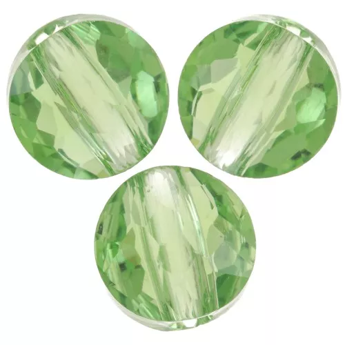 Perles rondes plates - 6 mm - Thin Round PureCrystal 5034 - Reinvented Peridot x6