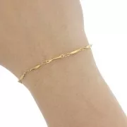 Chaîne maille Fantaisie 2.6 mm - Acier inoxydable 304 Doré x50cm