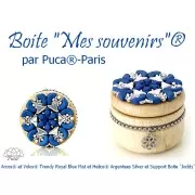 Perles en verre Arcos® par Puca® 5x10 mm - Trendy Royal Blue Mat x10g