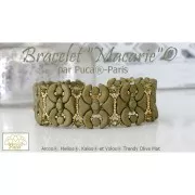 Perles en verre Arcos® par Puca® 5x10 mm - Trendy Sienna Mat x10g