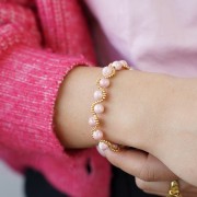 Perles rondes en céramique 6.5 mm - Jaune x20