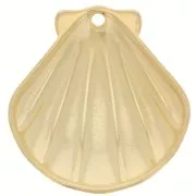 Pendentif coquillage 31.5x30.5 mm - Doré à l'or fin x1