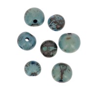 Graines açaï du Brésil 8 mm Turquoise x 10|raw }}