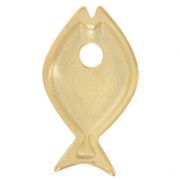 Pendentif poisson 22x13 mm - Doré à l'or fin x1