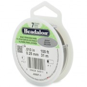 Fil Cablé 7 brins 0.25 mm - Beadalon - Acier x31 m
