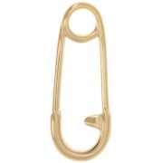 Pendentif épingle à nourrice 23.5x9 mm - Doré à l'or fin x1