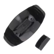 Accessoire pour cheveux - pour chouchou élastique - 52x28 mm en résine - Noir