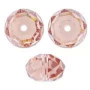 Perles rondes aplaties PureCrystal 5040 4 mm Blush Rose x20