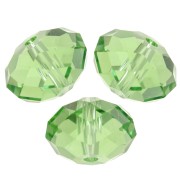 Ronde aplatie PureCrystal 5040 8 mm - Reinvented Peridot x1