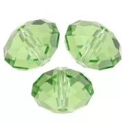 Ronde aplatie PureCrystal 5040 8 mm - Reinvented Peridot x1