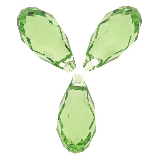 Gouttes PureCrystal 6010 11x5.5 mm - Reinvented Peridot x4