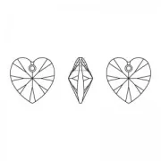 Coeurs PureCrystal 6228 10,3x10 mm Light Rose AB x6