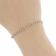 Chaîne maille Jaseron 3.5 mm - Acier inoxydable 316L x1m