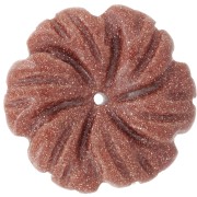 Pendentif fleur 20 mm en pierre gemme - Imitation Pierre de soleil x1|raw }}