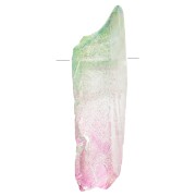 Pendentif pointe en Quartz teinté 15 - 25 mm - Tie and Dye - Vert - Rose x1|raw }}