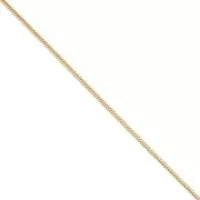 Chaîne maille Serpentine 1.2 mm - Acier inoxydable 316L Doré x50cm