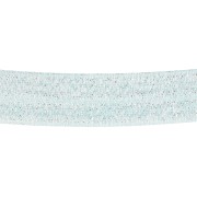 Ruban élastique plat 16 mm - Bleu clair pailleté x1m|raw }}