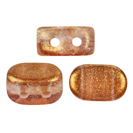 Perles en verre Lipsi® par Puca® 4x6 mm - Candy Caramel x10g