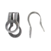 Attaches breloques 11x6 mm argenté vieilli x4