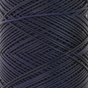 Fil plat en polyester ciré Slam Cord pour micro macramé 0.6 mm - Bleu nuit x100m