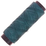 Fil plat en polyester ciré Slam Cord pour micro macramé 0.6 mm - Vert canard x100m|raw }}