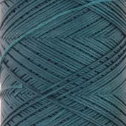 Fil plat en polyester ciré Slam Cord pour micro macramé 0.6 mm - Vert canard x100m
