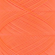 Fil plat en polyester ciré Slam Cord pour micro macramé 0.6 mm - Orange fluo x100m