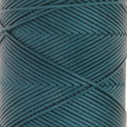 Fil plat en polyester ciré Slam Cord pour micro macramé 0.8 mm - Vert canard x100m