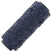 Fil plat en polyester ciré - Slam Cord pour micro macramé 1 mm - Bleu nuit x100m|raw }}