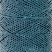 Fil plat en polyester ciré - Slam Cord pour micro macramé 1 mm - Vert canard x100m