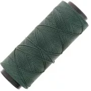 Vert Foncé - Fil plat en polyester ciré - Slam Cord pour micro macramé 1 mm - Vert foncé x100m Fil plat en polyester ciré - Slam Cord pour micro macramé 1 mm - Vert foncé x100m