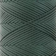 Fil plat en polyester ciré - Slam Cord pour micro macramé 1 mm - Vert foncé x100m