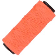 Fil plat en polyester ciré - Slam Cord pour micro macramé 1 mm - Orange fluo x100m|raw }}