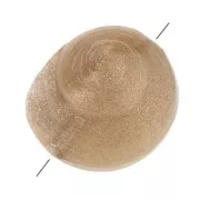 Perle coquillage en résine 9 mm - Bronze marbré x6