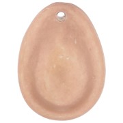 Pendentif cauri en résine 22x16 mm - Marron clair x1