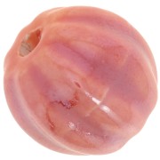 Perles citrouille en céramique 13 mm - Orange irisé x10|raw }}