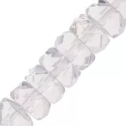 Rondelles facettées  6x3 mm Crystal  x25
