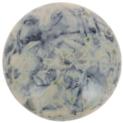 Cabochon rond en verre par Puca® 25 mm - Black Stony Beige x1